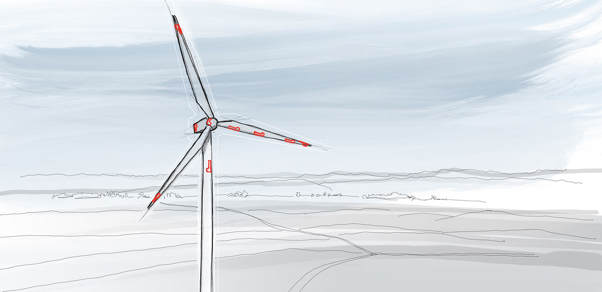 eologix Sensorsystem - drahtlose Eisdetektion für Windräder