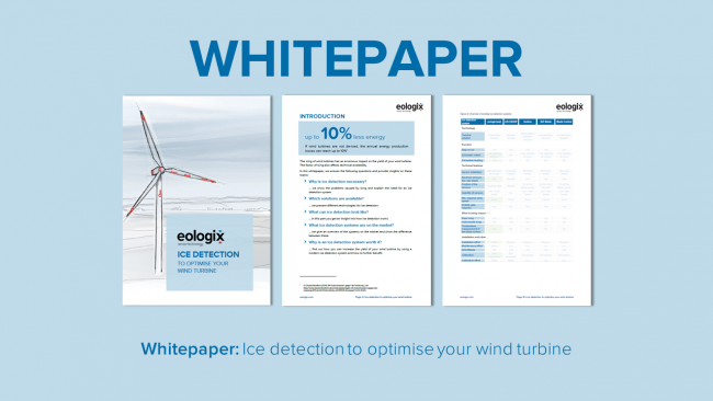 Ice detection to optimise your wind turbine